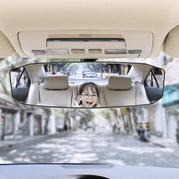 Infant Car Seat Cover - Auto-achteruitkijkspiegel Breedhoek Convex Anti-verblinding Groot zicht
